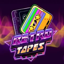 Retro Tapes slot logo by Push Gaming at Maneki Casino